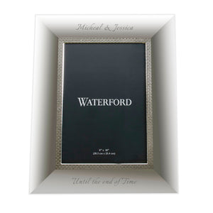 Waterford Lismore Diamond Silver Picture Frame, 8x10 lifetime engraving