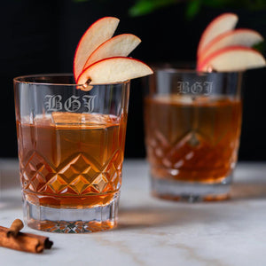 Waterford Lismore Crystal Double Old Fashioned Glasses, Set of 2 lifetime engraving