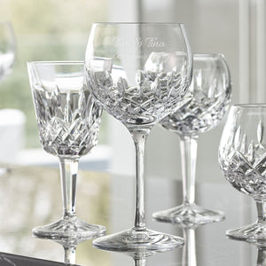 Waterford Lismore Essence Balloon Wine Glasses, Set of 2 lifetime engraving