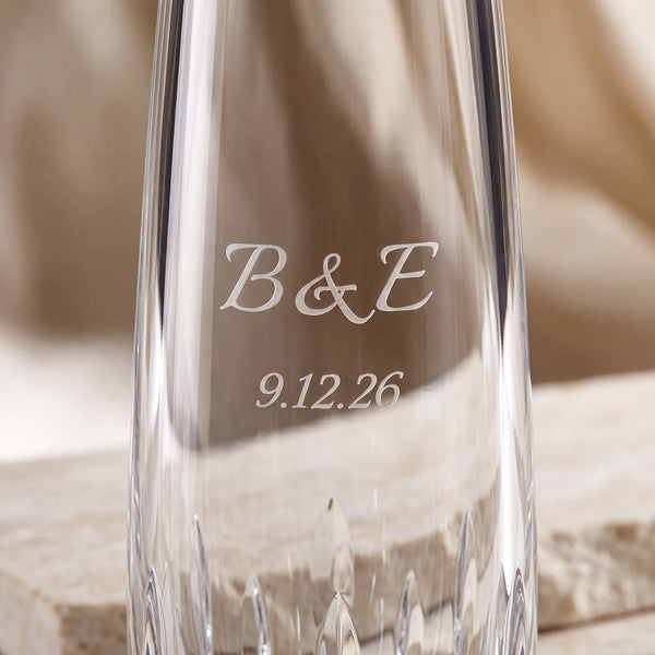 Waterford Lismore Essence Bud Vase, 8" lifetime engraving