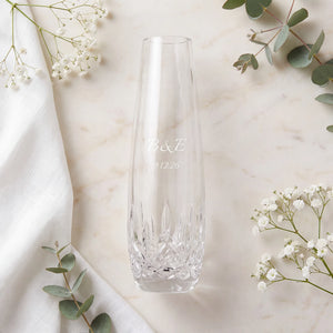 Waterford Lismore Essence Bud Vase, 8" lifetime engraving