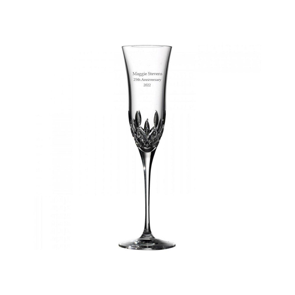 Waterford Lismore Essence Champagne Flute Single lifetime engraving