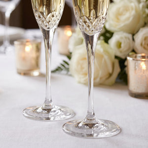 Waterford Lismore Essence Champagne Flutes, 7oz, Set of 2 lifetime engraving