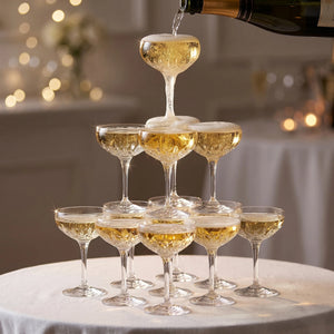 Waterford Lismore Essence Champagne Saucer Glasses, 9oz, Set of 2 lifetime engraving