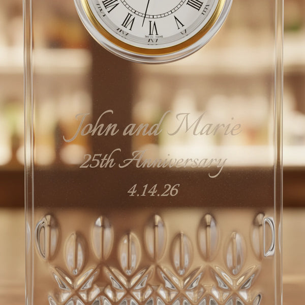 Waterford Lismore Essence Clock, 5.5"