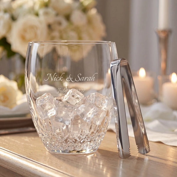 Waterford Lismore Essence Ice Bucket with Tongs, 7"