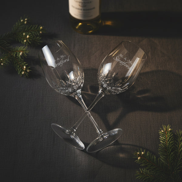 Waterford Lismore Essence White Wine Glasses, 12oz, Set of 2