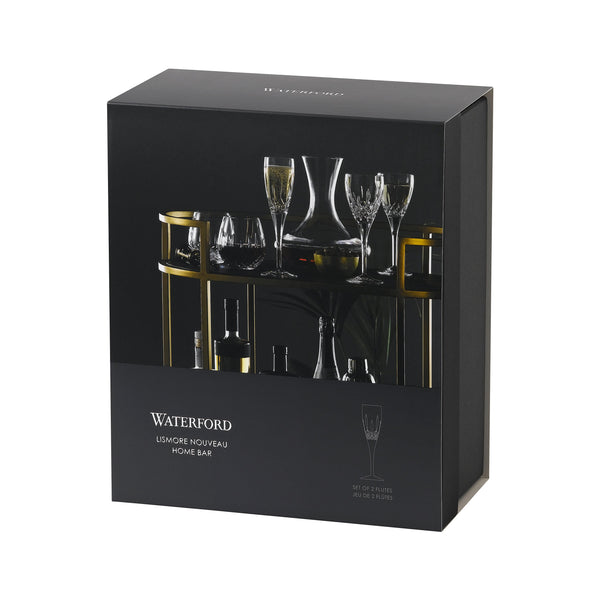 Waterford Lismore Nouveau Champagne Flutes, Set of 2 lifetime engraving