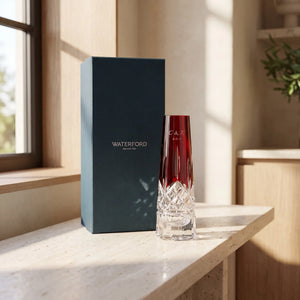 Waterford Lismore Red Bud Vase, 7"