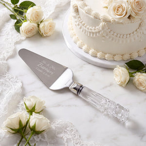 Waterford Lismore Wedding Cake Server, 12" lifetime engraving