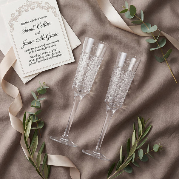 Waterford Opulence Champagne Flutes, 6oz, Set of 2