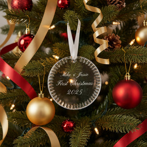 Waterford Round Disc Ornament, 3.2"