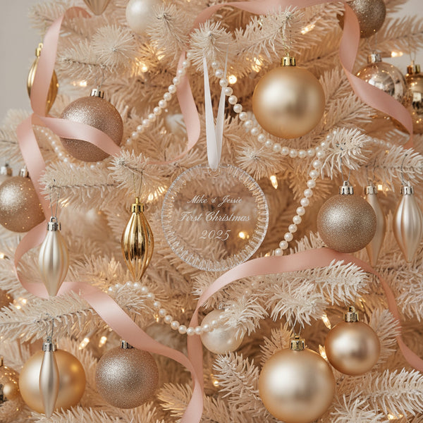 Waterford Round Disc Ornament, 3.2"