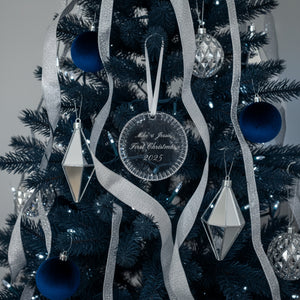 Waterford Round Disc Ornament, 3.2"