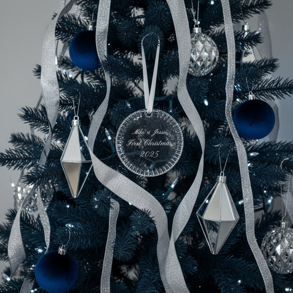 Waterford Round Disc Ornament, 3.2"