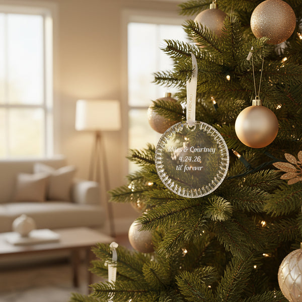 Waterford Round Disc Ornament, 3.2"