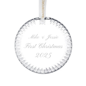 Waterford Round Disc Ornament