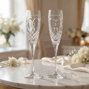 Waterford True Love Champagne Flutes, 8oz, Set of 2