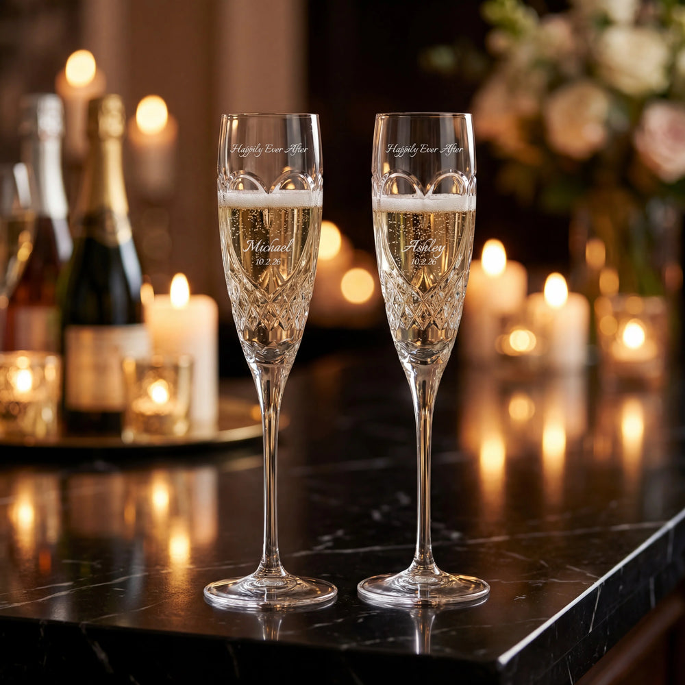 Waterford True Love Champagne Flutes, 8oz, Set of 2