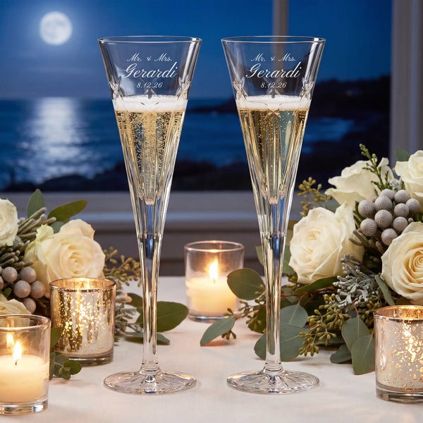 Waterford US250 Clear Champagne Flutes, 5oz, Set of 2