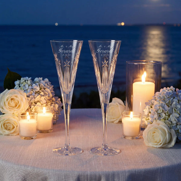 Waterford US250 Clear Champagne Flutes, 5oz, Set of 2
