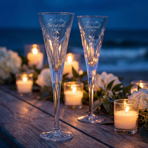 Waterford US250 Clear Champagne Flutes, 5oz, Set of 2
