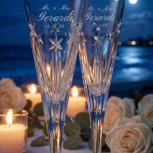 Waterford US250 Clear Champagne Flutes, 5oz, Set of 2