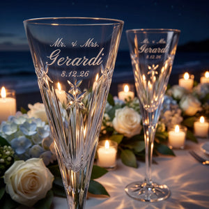 Waterford US250 Clear Champagne Flutes, 5oz, Set of 2