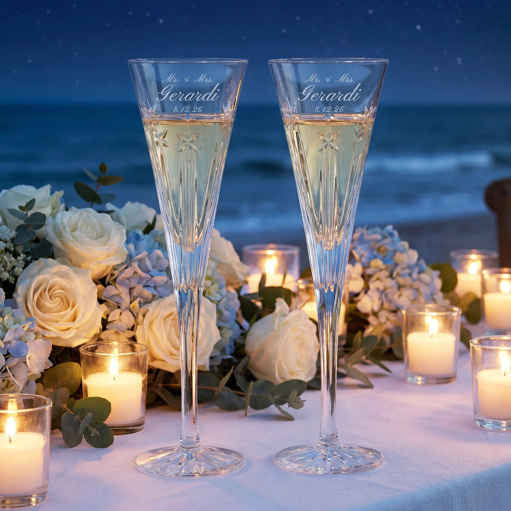 Waterford US250 Clear Champagne Flutes, 5oz, Set of 2