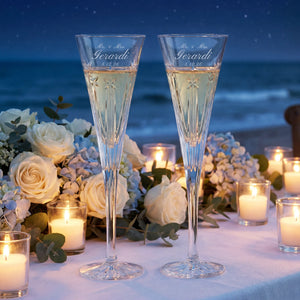 Waterford US250 Clear Champagne Flutes, 5oz, Set of 2