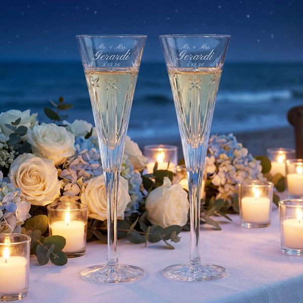 Waterford US250 Clear Champagne Flutes, 5oz, Set of 2