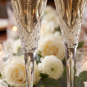 Waterford Wedding Champagne Flutes, 6oz, Set of 2 lifetime engraving